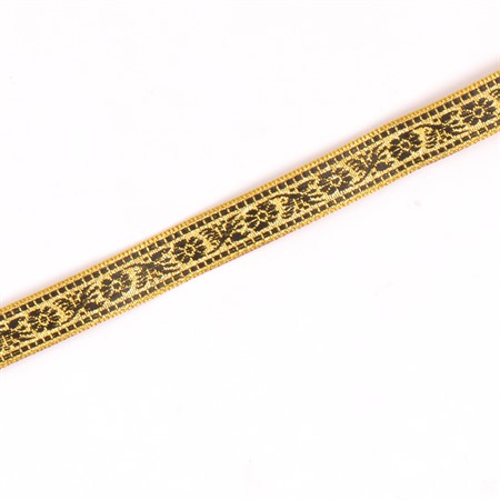 Band SRA 056 guld/svart 1.5cm