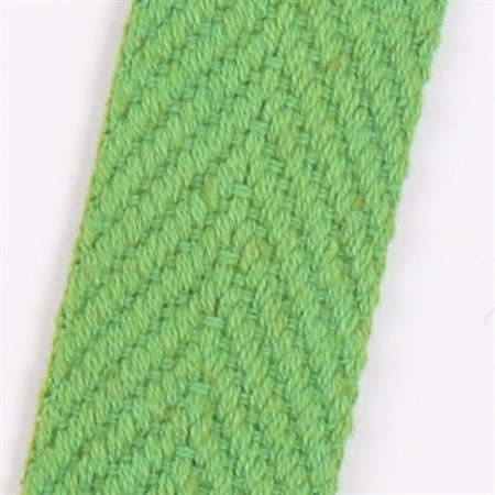 grön 25mm vävt bomullsband på rulle