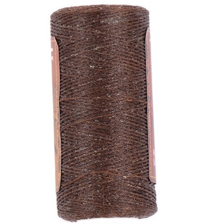 brun vaxad sytråd av polyester till läder