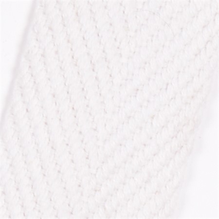 vit 35mm vävt textilband i bomull på hel rulle