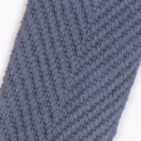 blågrå 35mm vävt textilband i bomull på hel rulle