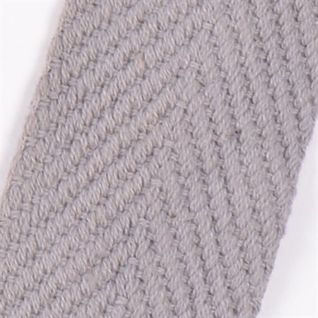 grå 35mm vävt textilband i bomull på hel rulle