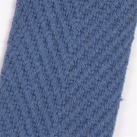 mörkblå 35mm vävt textilband i bomull på hel rulle